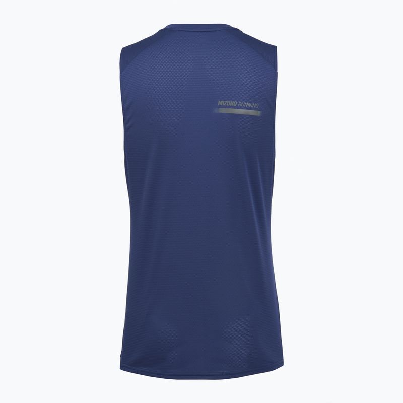Herren-Lauf-Tanktop Mizuno Active DryAeroFlow Graphic Tank Top estate blue 2