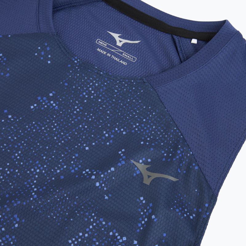 Herren-Lauf-Tanktop Mizuno Active DryAeroFlow Graphic Tank Top estate blue 3
