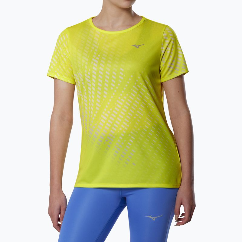 Damen-Laufshirt Mizuno Core Graphic Tee lightning yellow