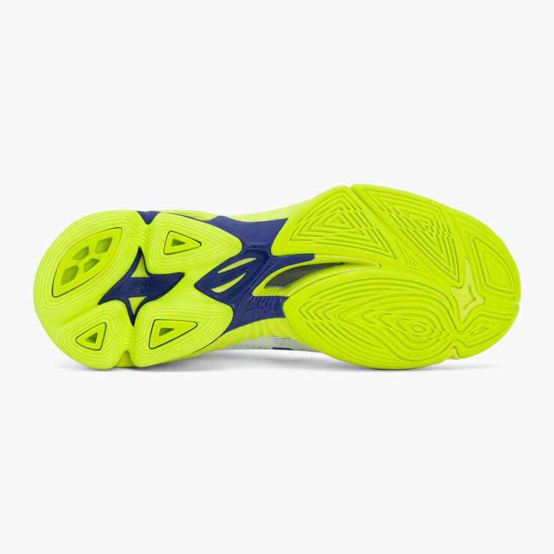 Volleyballschuhe Mizuno Wave Lightning Pro Mid white/lighting yellow/dazzling blue 4