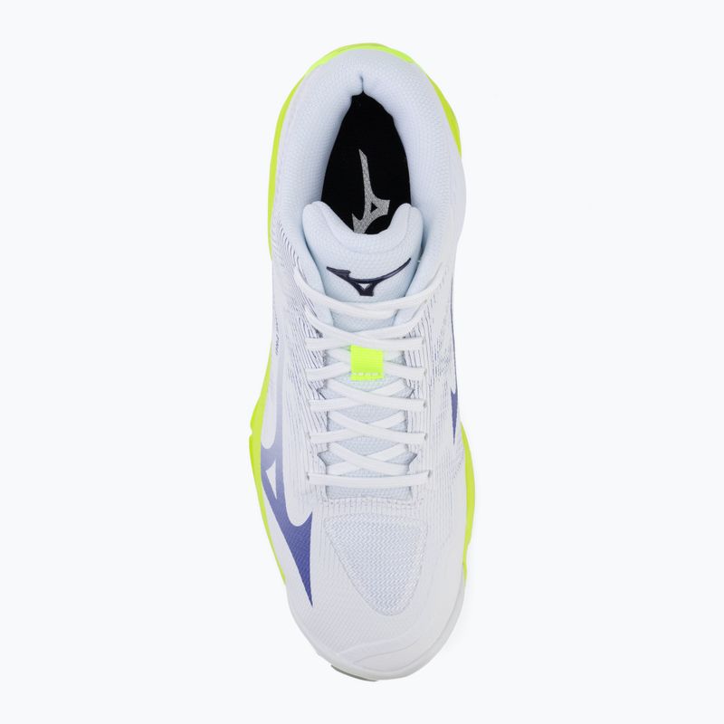 Volleyballschuhe Mizuno Wave Lightning Pro Mid white/lighting yellow/dazzling blue 5