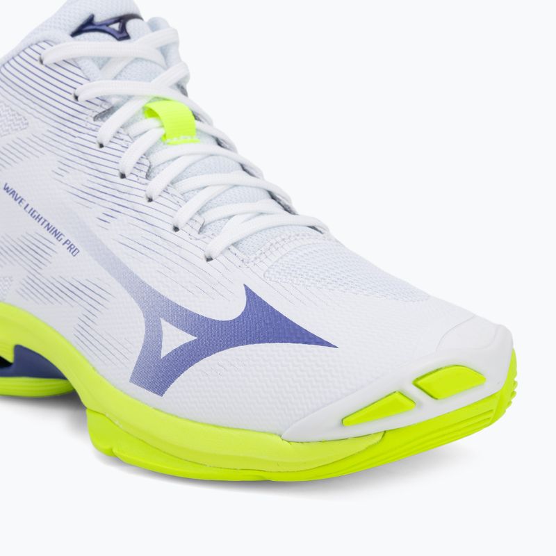 Volleyballschuhe Mizuno Wave Lightning Pro Mid white/lighting yellow/dazzling blue 7