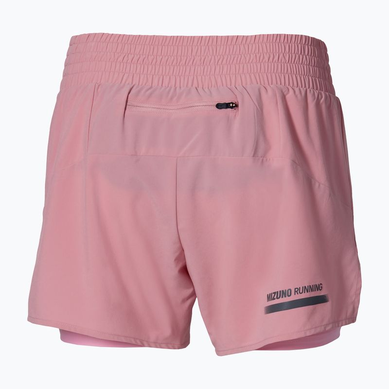 Damen-Laufshorts Mizuno Active 2in1 4.5 rose elegance 3