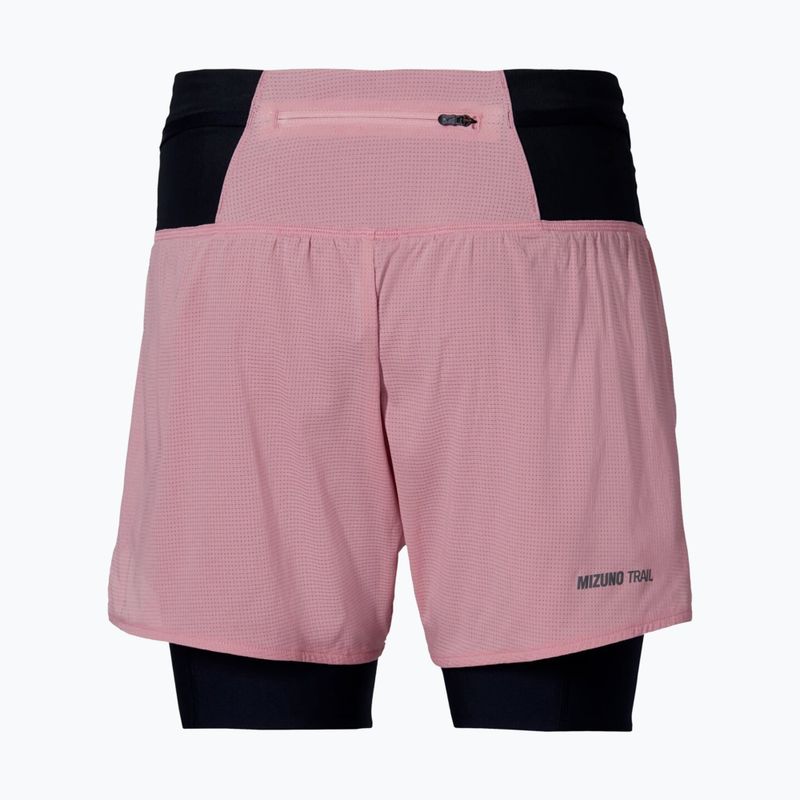 Damen-Laufshorts Mizuno Trail Multipocket 2In1 Short rose elegance 2