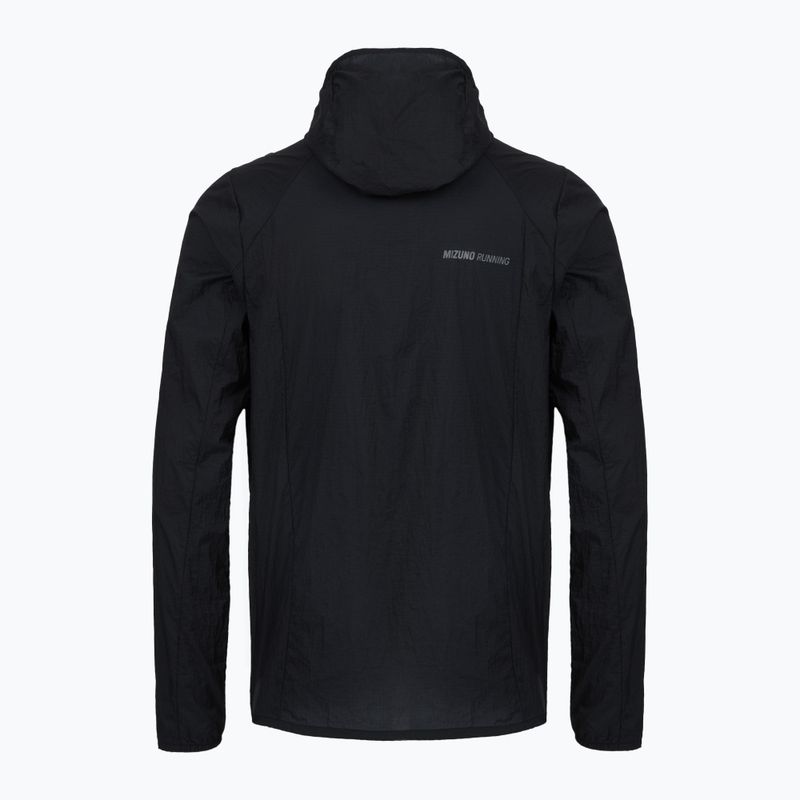 Herren-Laufjacke Mizuno Tech Light Hooded black 2