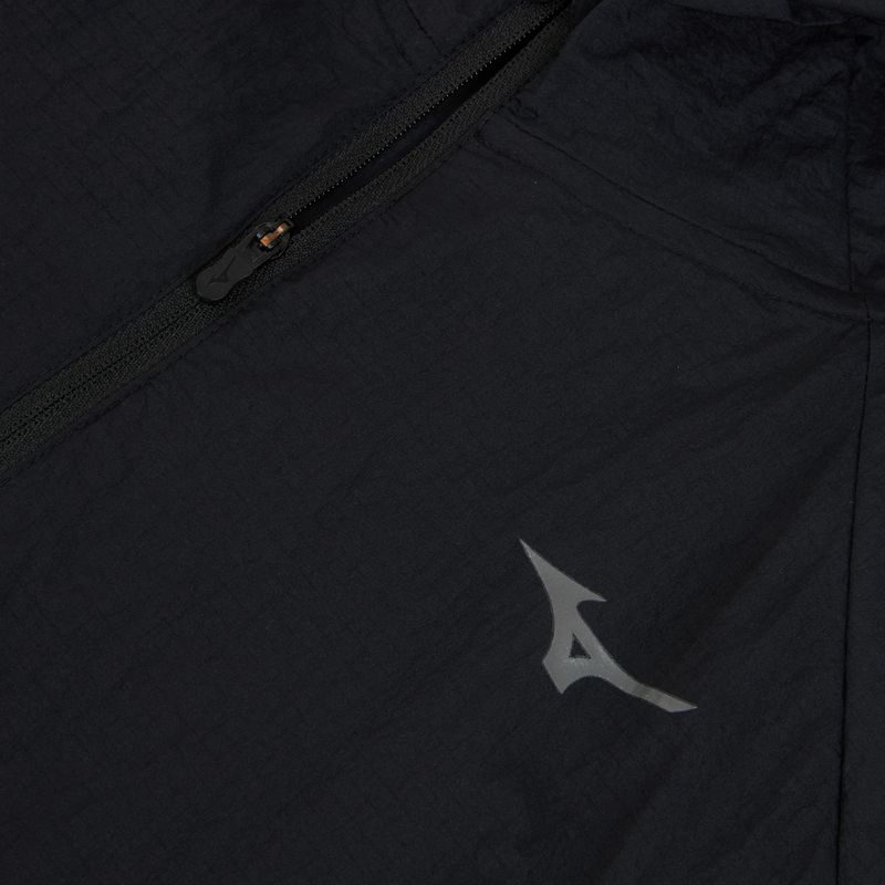 Herren-Laufjacke Mizuno Tech Light Hooded black 3