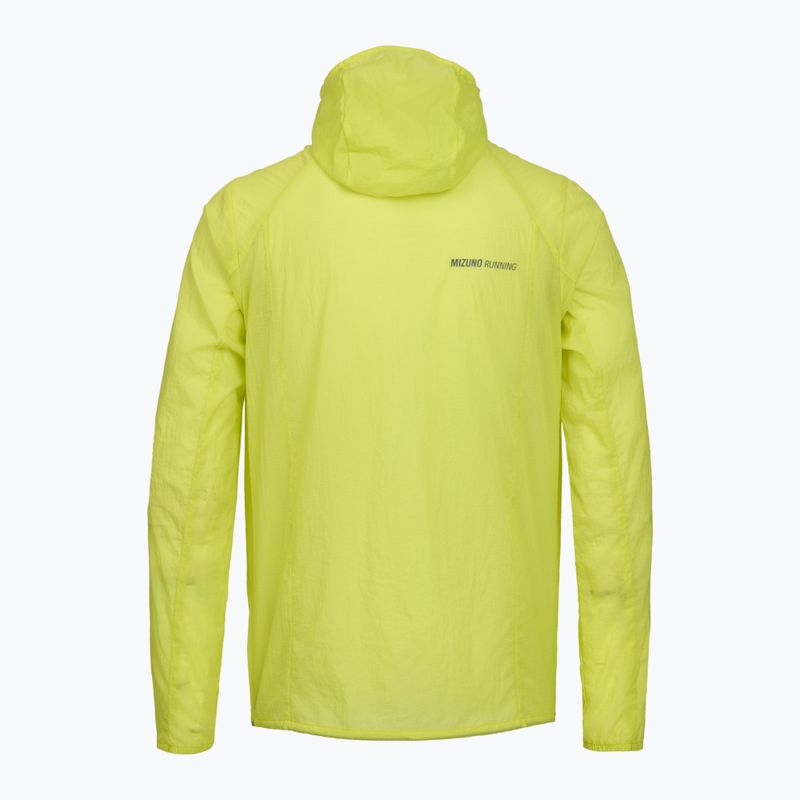 Herren-Laufjacke Mizuno Tech Light Hooded lightning yellow 2