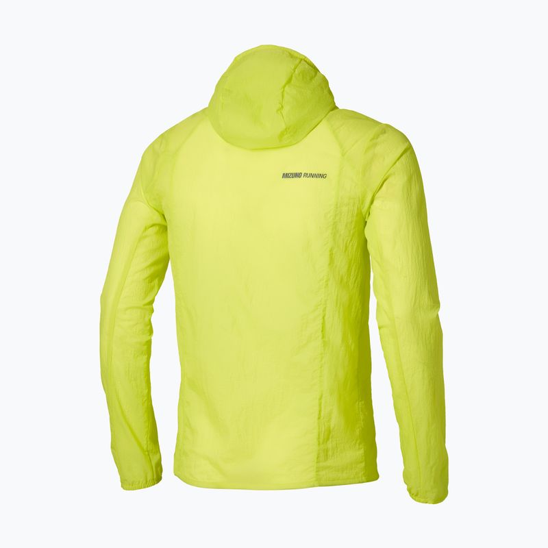 Herren-Laufjacke Mizuno Tech Light Hooded lightning yellow 2