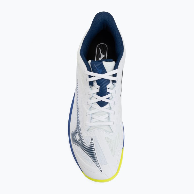 Tennisschuhe Mizuno Wave Exceed Court AC white/dazzling blue/lightning 5