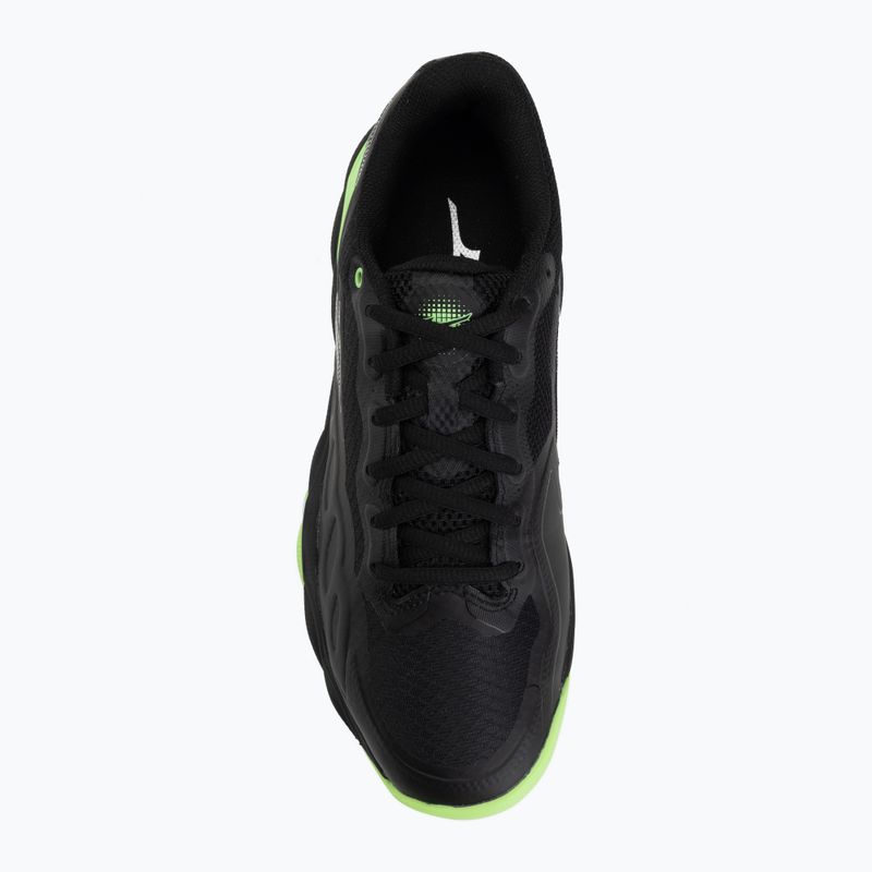 Padelschuhe Mizuno Wave Enforce Court Padel black/foliage green/glowing ap 5