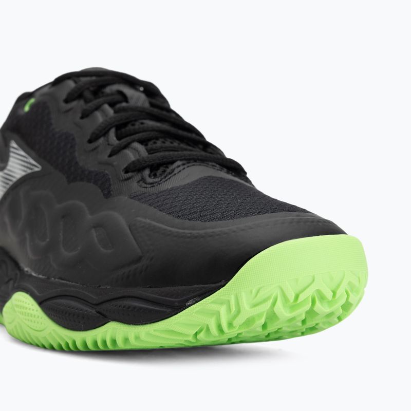 Padelschuhe Mizuno Wave Enforce Court Padel black/foliage green/glowing ap 7