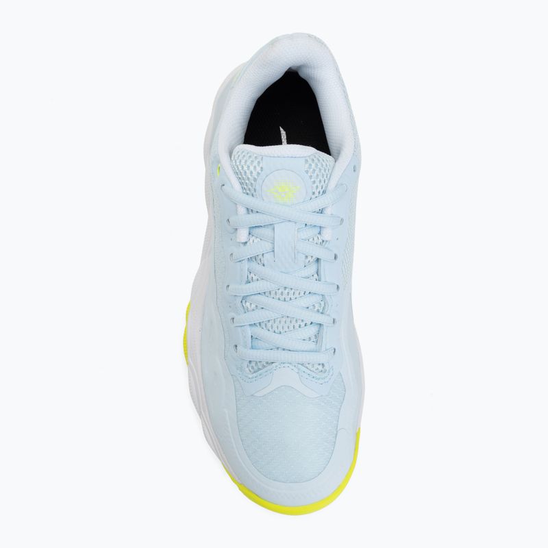 Damentennisschuhe Mizuno Wave Enforce Court CC W ice water/lightning yellow/ancient 5