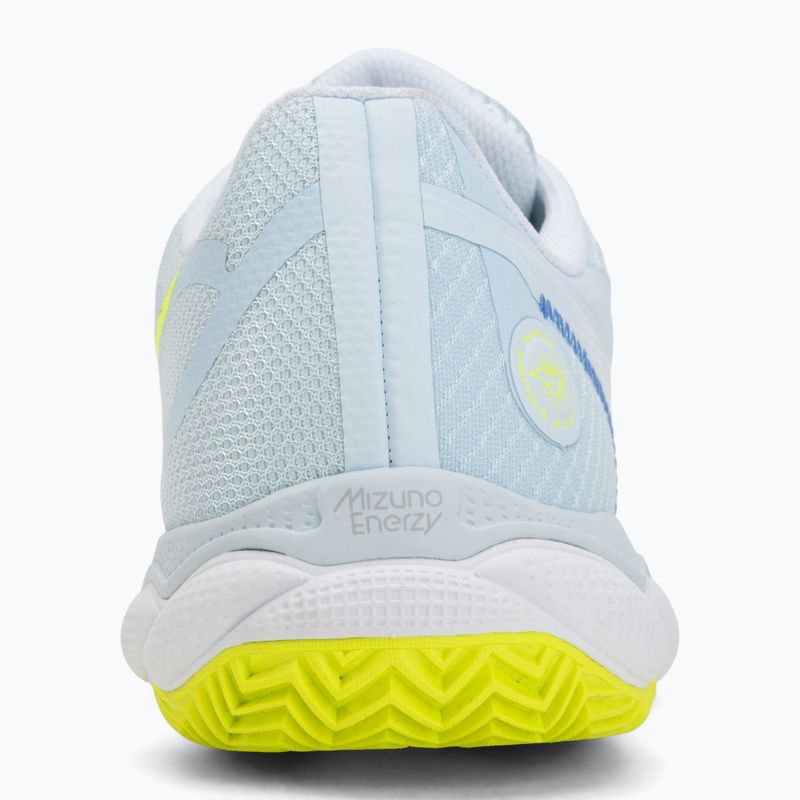 Damentennisschuhe Mizuno Wave Enforce Court CC W ice water/lightning yellow/ancient 6