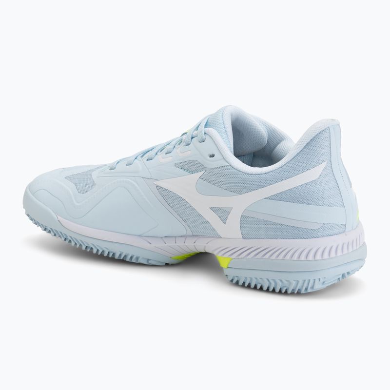 Damentennisschuhe Mizuno Wave Exceed Court CC W ice water/lightning yellow/anc 3