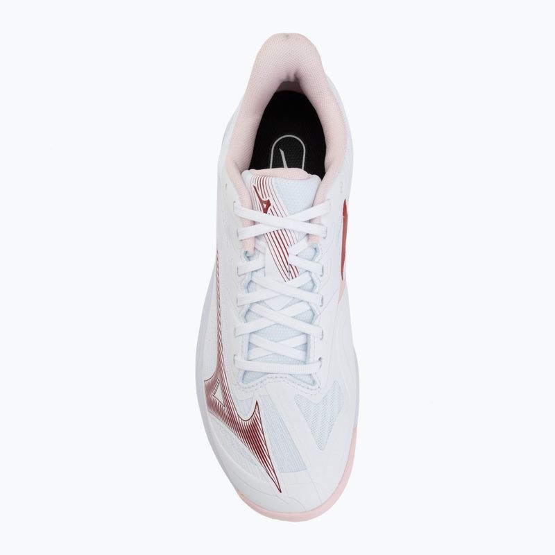 Damentennisschuhe Mizuno Wave Exceed Court CC W white/pinkesque/barbados cherr 5