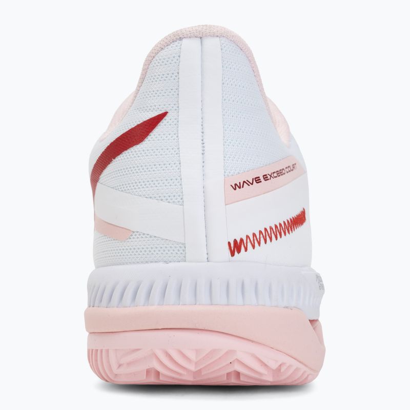 Damentennisschuhe Mizuno Wave Exceed Court CC W white/pinkesque/barbados cherr 6