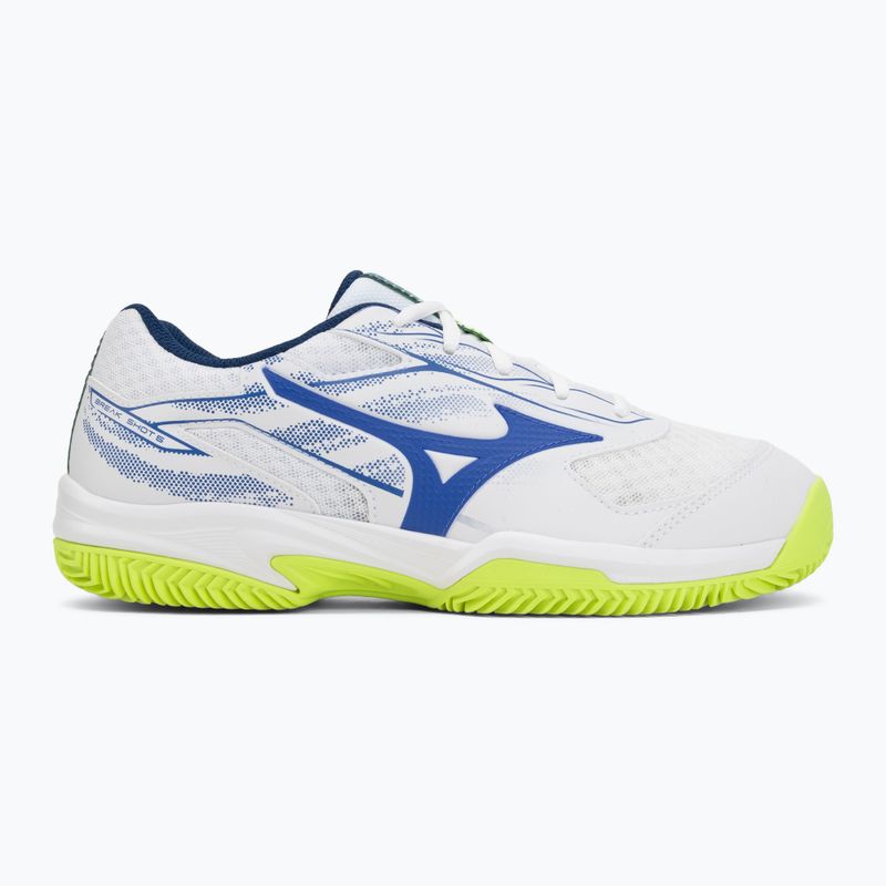 Herren-Tennisschuhe Mizuno Break Shot 5 CC white/dazzling blue/lightning 2