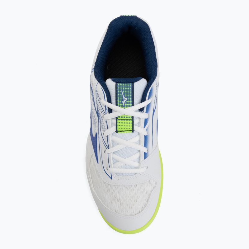 Herren-Tennisschuhe Mizuno Break Shot 5 CC white/dazzling blue/lightning 5