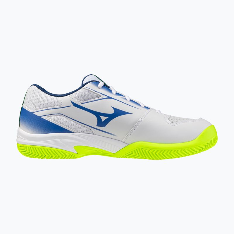 Herren-Tennisschuhe Mizuno Break Shot 5 CC white/dazzling blue/lightning 2