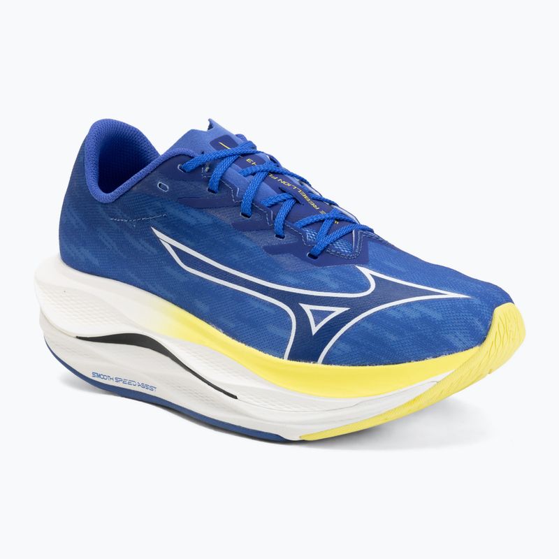 Herren-Laufschuhe Mizuno Wave Rebellion Flash 3 dazzling blue/surf the web/fortune yellow