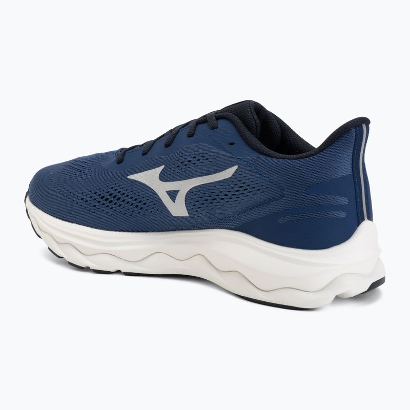 Herren-Laufschuhe Mizuno Wave Serene 2 estate blue/silver/lightning yellow 3