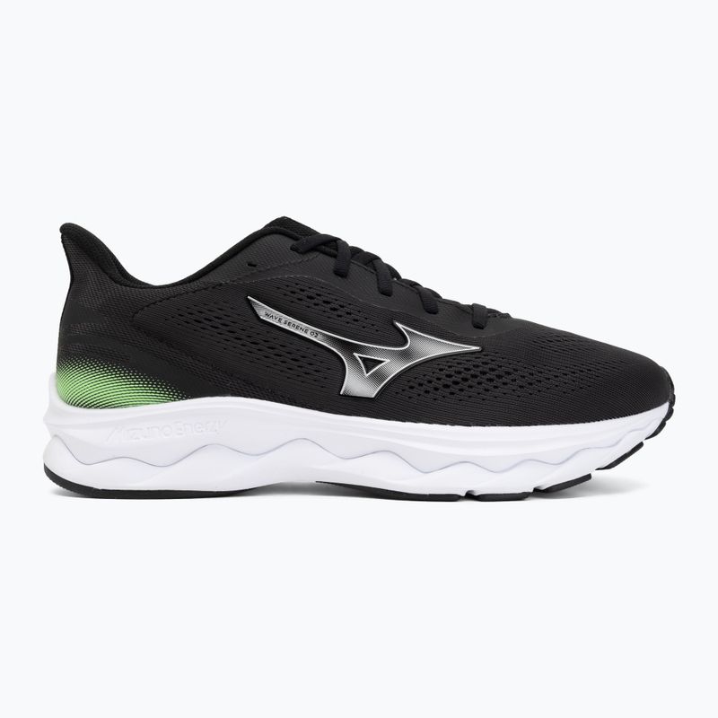 Herren-Laufschuhe Mizuno Wave Serene 2 black/silver/glowing apple 3