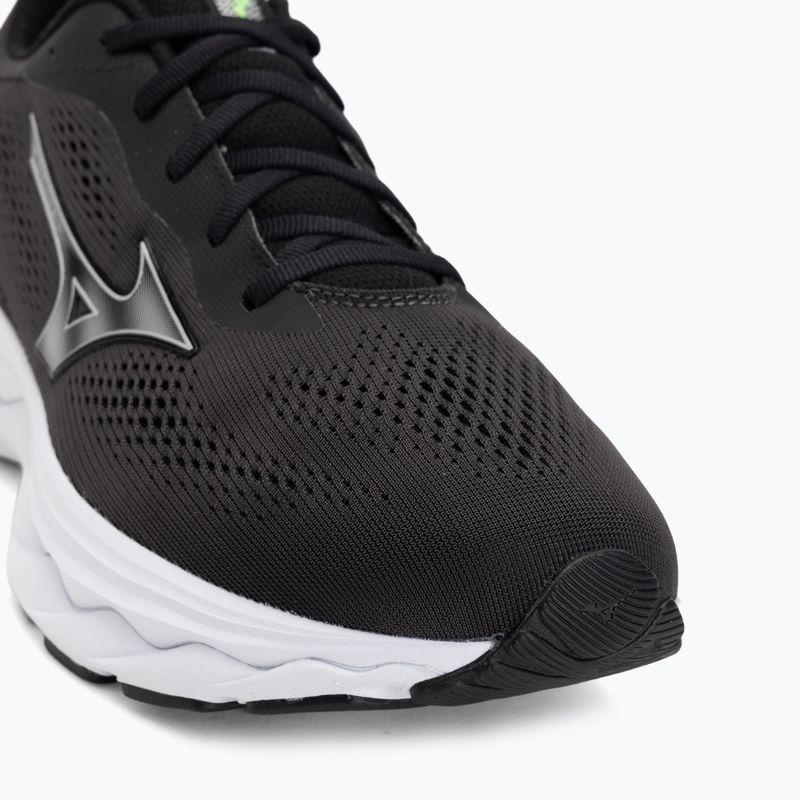 Herren-Laufschuhe Mizuno Wave Serene 2 black/silver/glowing apple 7