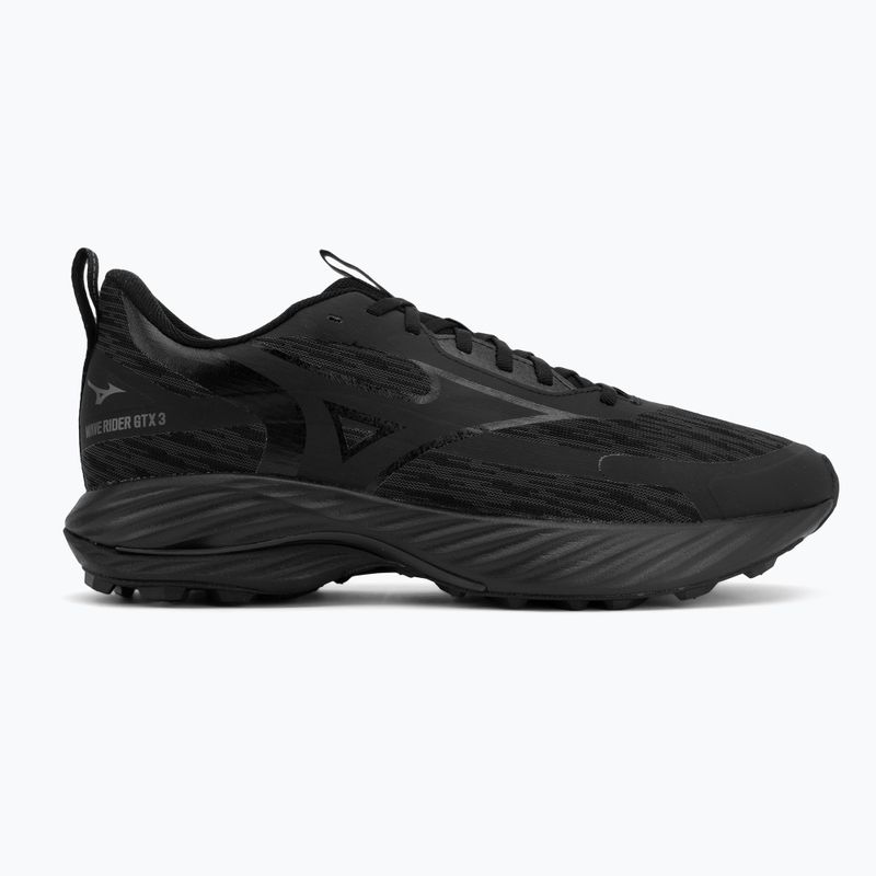 Herren-Laufschuhe Mizuno Wave Rider GTX 3 black/black/black sand 2
