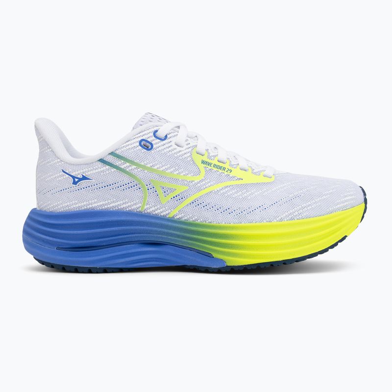 Damen-Laufschuhe Mizuno Wave Rider 29 white/lightning yellow/ultramarine 2