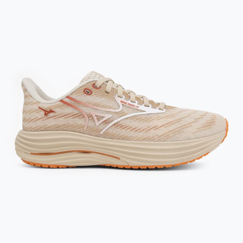 Damen-Laufschuhe Mizuno Wave Rider 29 summer sand/white/autumn sunset 2