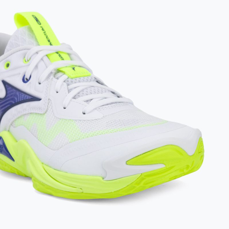 Volleyballschuhe Mizuno Wave Momentum Elite white/lightning yellow/dazzling blue 7