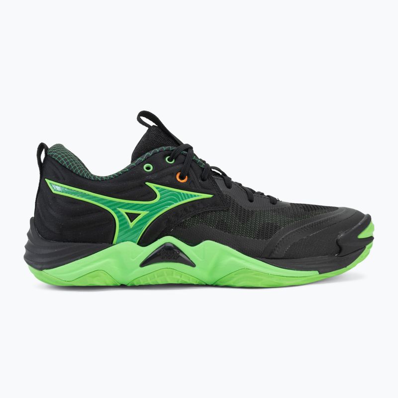 Volleyballschuhe Mizuno Wave Momentum Elite black/glowing apple/mandarin orange 2