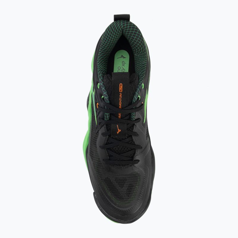 Volleyballschuhe Mizuno Wave Momentum Elite black/glowing apple/mandarin orange 5