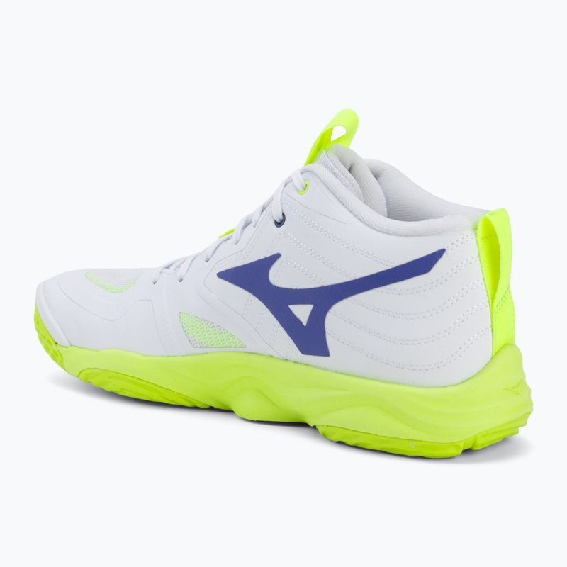 Volleyballschuhe Mizuno Wave Momentum Elite Mid white/lightning yellow/dazzling blue 3