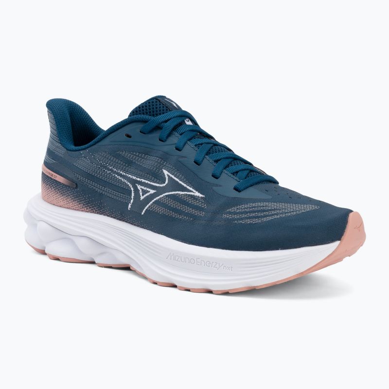 Damen-Laufschuhe Mizuno Wave Skyrise 7 sailor blue/white/rose elegance