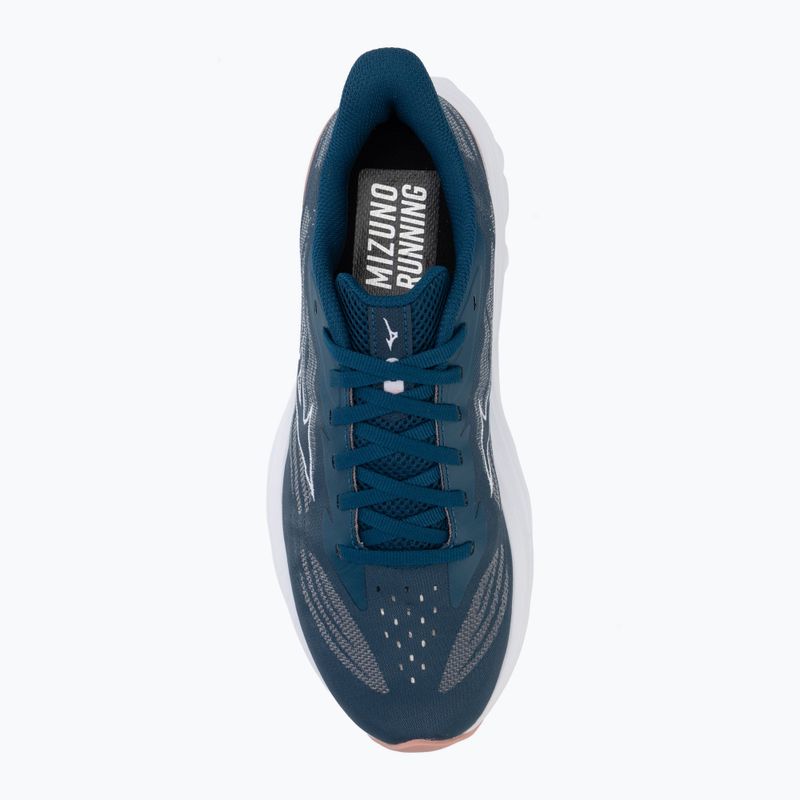 Damen-Laufschuhe Mizuno Wave Skyrise 7 sailor blue/white/rose elegance 5