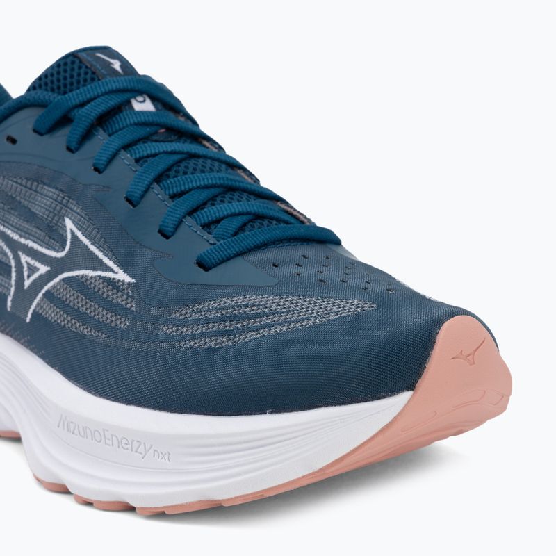 Damen-Laufschuhe Mizuno Wave Skyrise 7 sailor blue/white/rose elegance 7
