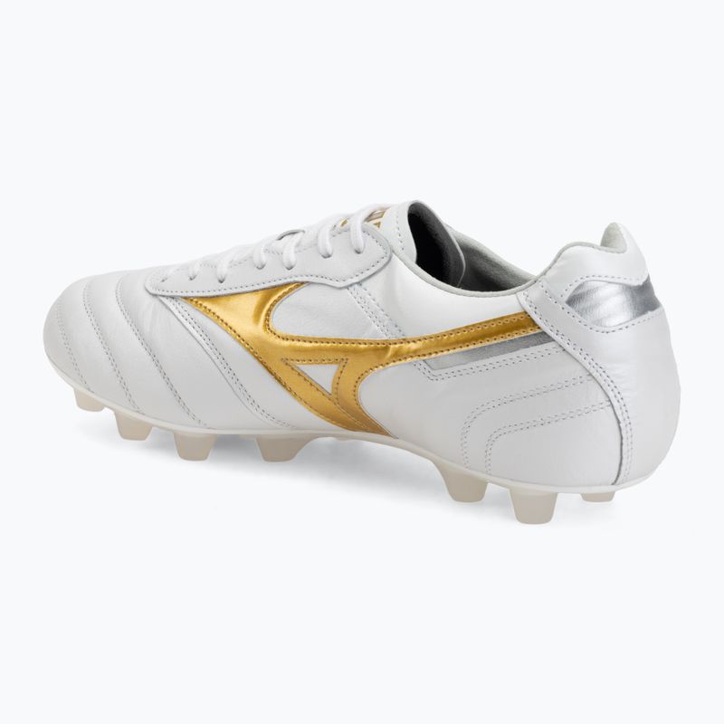 Fußballschuhe Mizuno Morelia II Japan FG white/football gold/galaxy silver 3