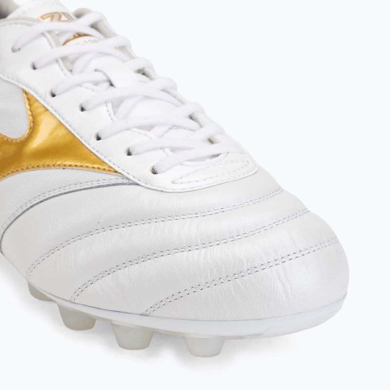 Fußballschuhe Mizuno Morelia II Elite FG white/football gold/galaxy silver 7