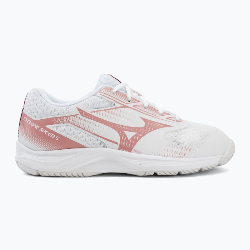 Damen-Volleyballschuhe Mizuno Cyclone Speed 5 White/Rose Elegance/Lava Falls 2