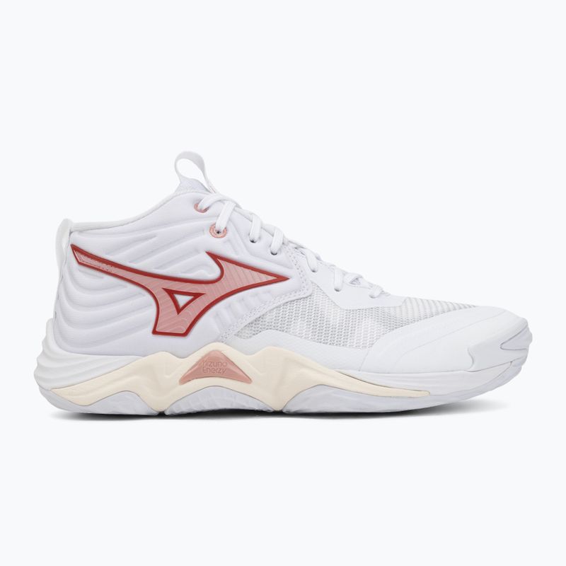 Damen-Volleyballschuhe  Mizuno Wave Momentum Elite Mid white/rose elegance/lava falls 2