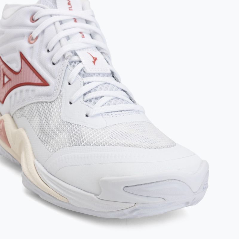 Damen-Volleyballschuhe  Mizuno Wave Momentum Elite Mid white/rose elegance/lava falls 7