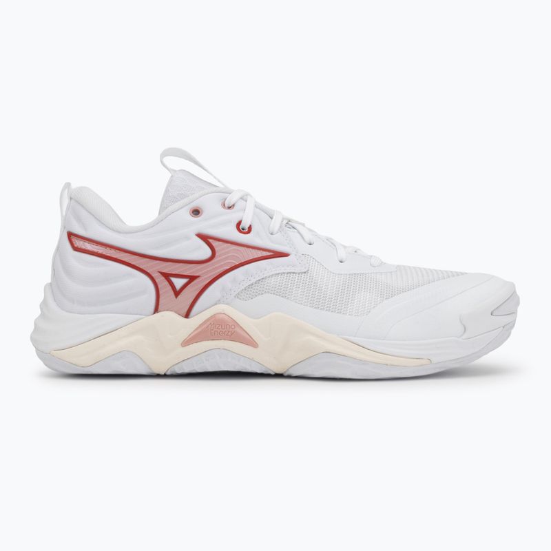 Damen-Volleyballschuhe Mizuno Wave Momentum Elite white/rose elegance/lava falls 2