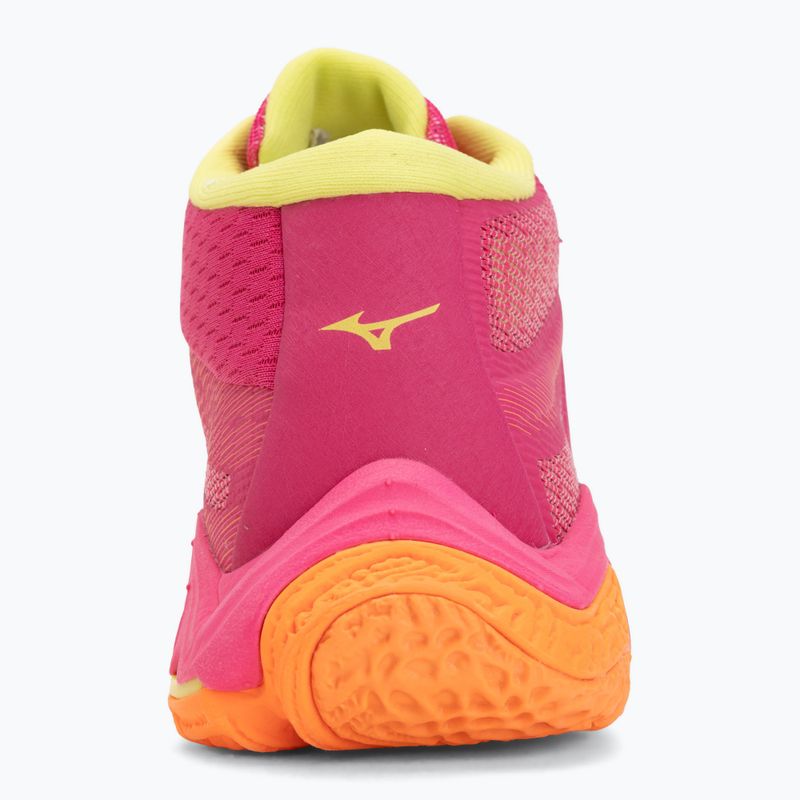 Volleyballschuhe Mizuno Wave Lightning Elite Mid pink tetra/fortune yellow/light 6