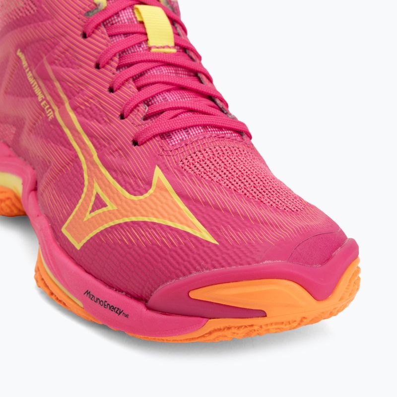 Volleyballschuhe Mizuno Wave Lightning Elite Mid pink tetra/fortune yellow/light 7