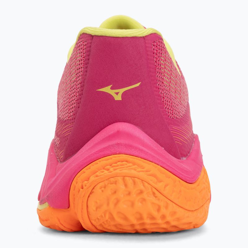 Volleyballschuhe Mizuno Wave Lightning Elite pink tetra/fortune yellow/ligh 6