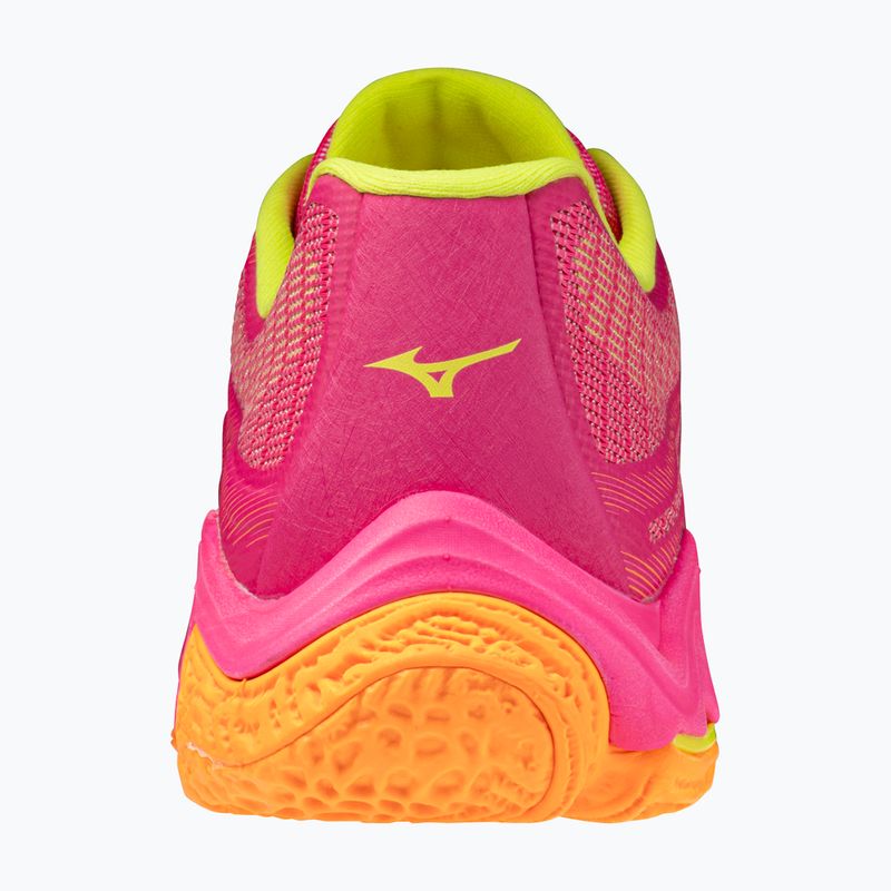 Volleyballschuhe Mizuno Wave Lightning Elite pink tetra/fortune yellow/ligh 3