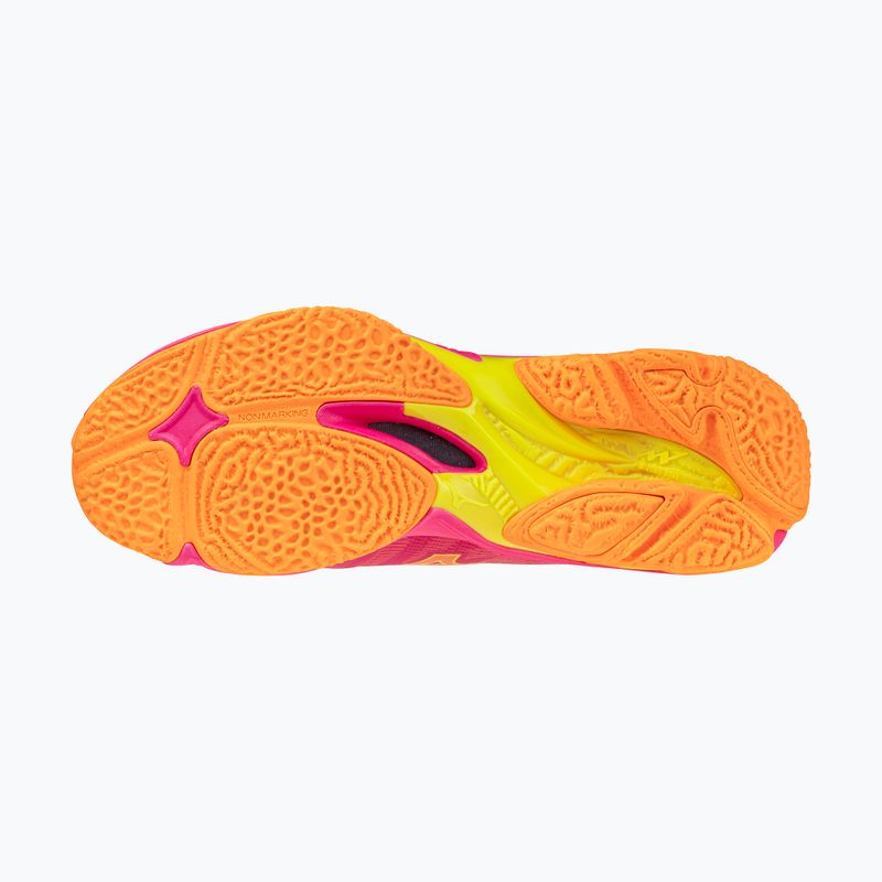 Volleyballschuhe Mizuno Wave Lightning Elite pink tetra/fortune yellow/ligh 4