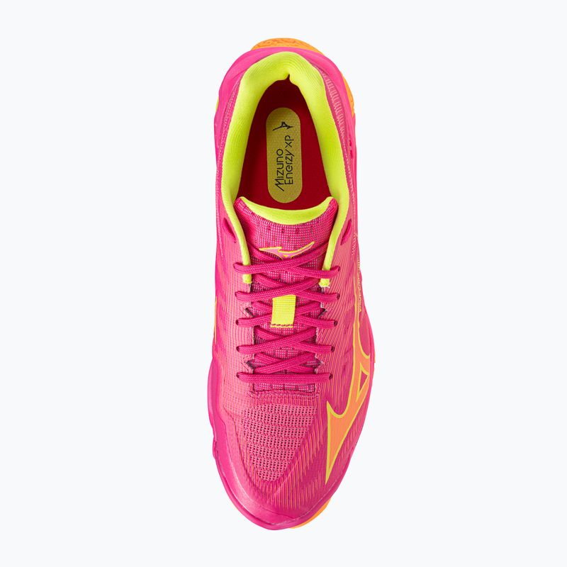 Volleyballschuhe Mizuno Wave Lightning Elite pink tetra/fortune yellow/ligh 5