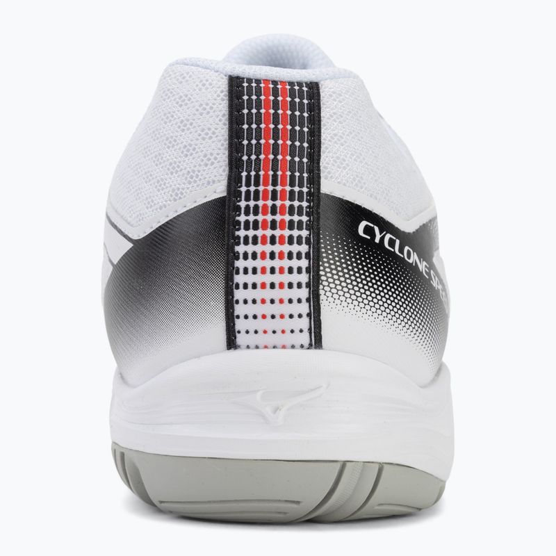 Volleyballschuhe Mizuno Cyclone Speed 5 white/black/fiery red 6